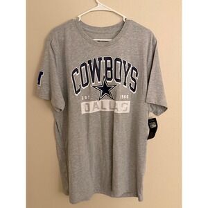 NFL Dallas Cowboys Mens XL Gray Graphic T-Shirt Est 1960 NFC Patch New